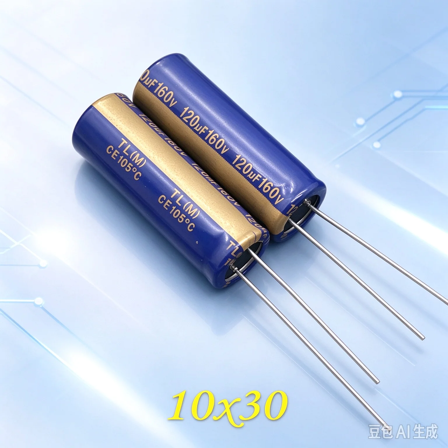 Audio for GJ TL 120uF 160V 160V120uF Blue-Gold Electrolytic Capacitor 10x30  50pcs