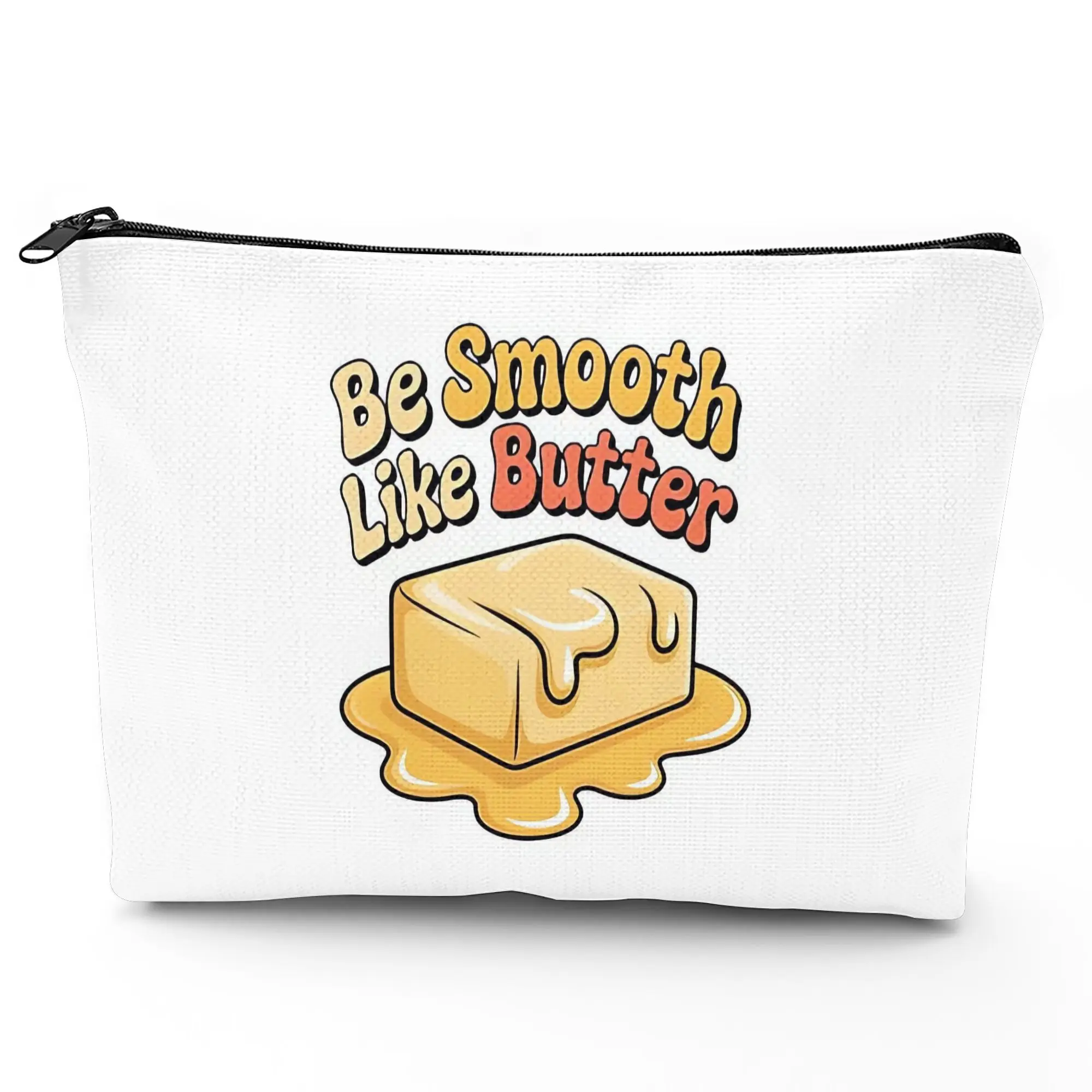 1 Piece Butter-Smooth Makeup Bag - Multifunctional Zipper Pouch for Women, Jewelry Storage Bag, Perfect Travel Zipper Organizer, Fun Birthday Gift