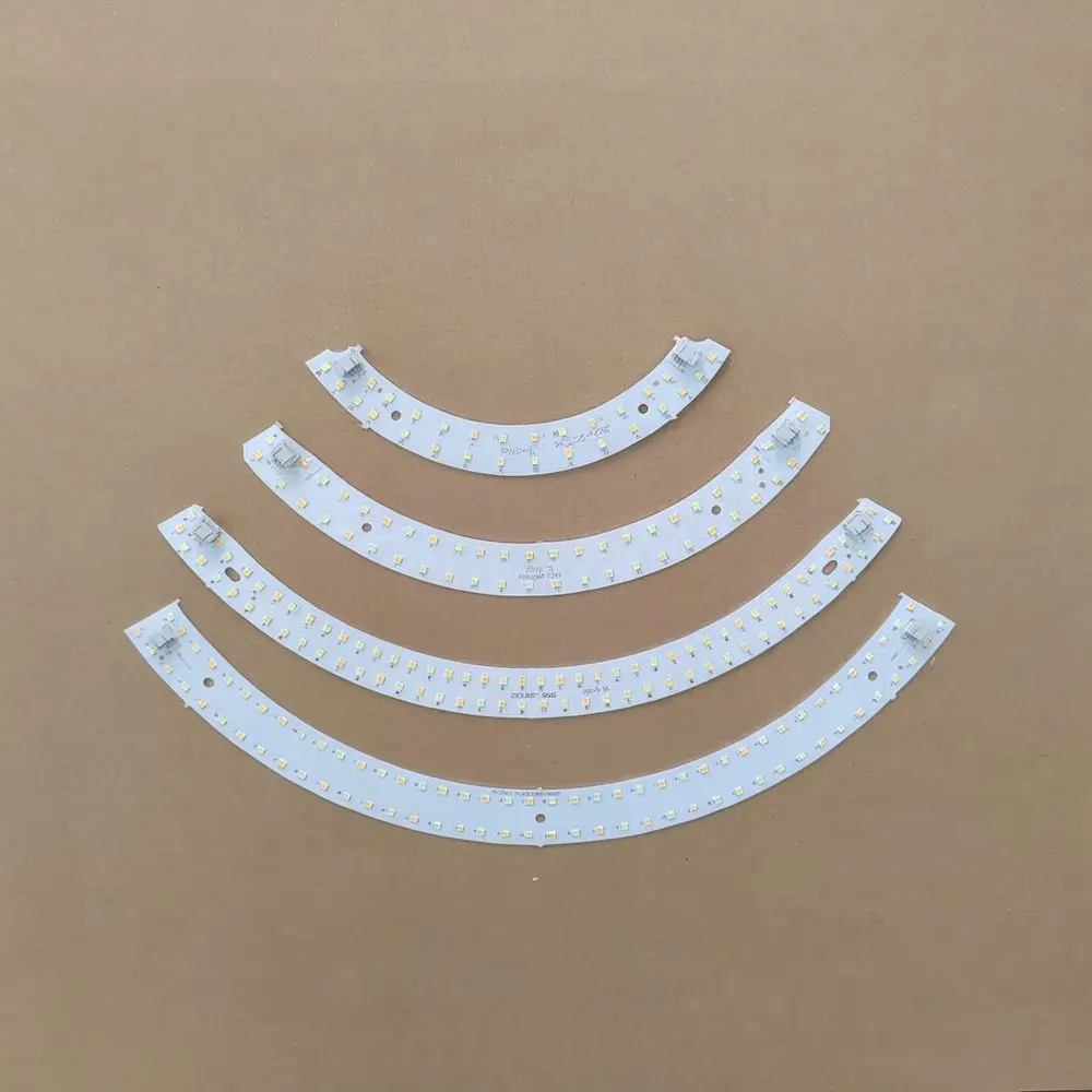 Curved LED Replacement Module For Pumpkin Ceiling Lights Three Color Dimmable Light Strip Board Fixture Repair Accessories