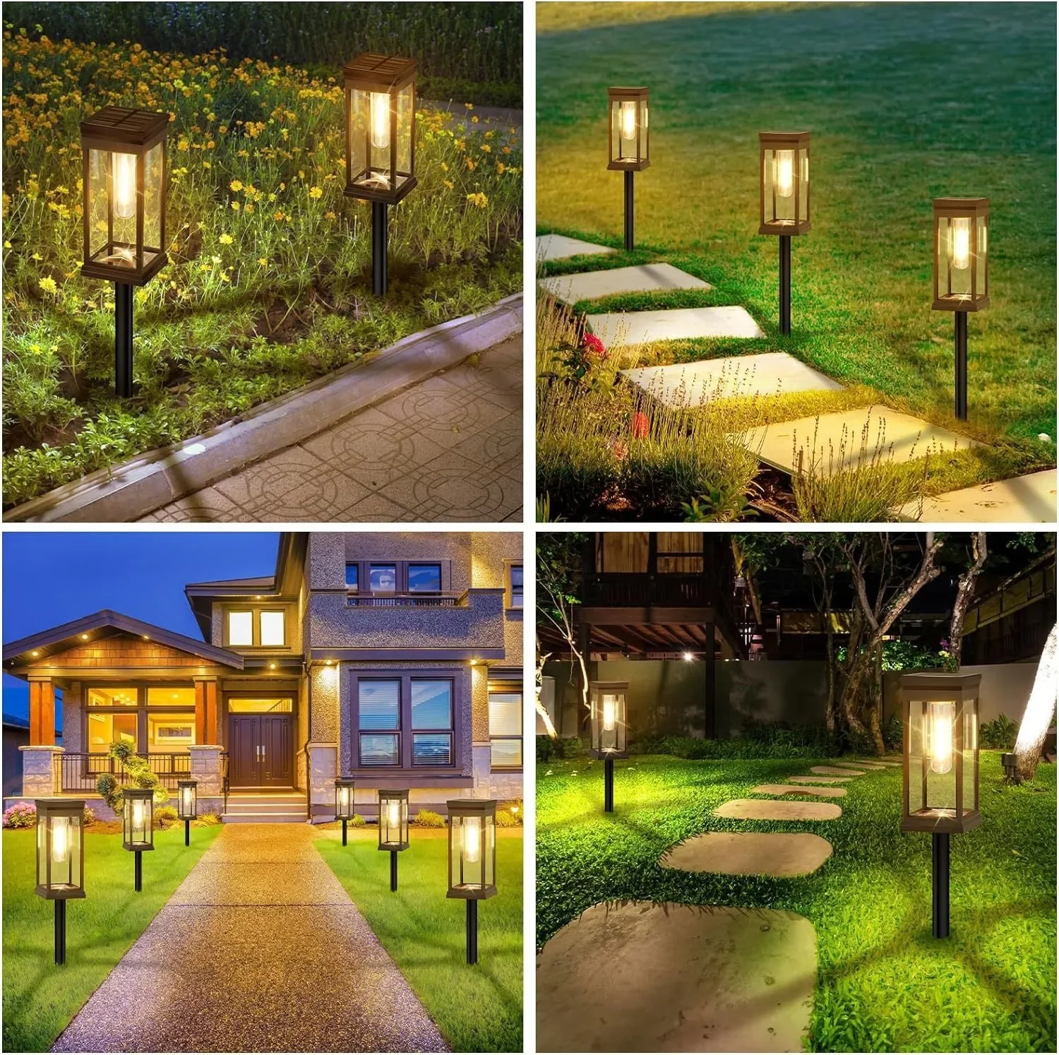 Solar Tungsten Lawn Light Outdoor LED Tungsten Light Outdoor Waterproof Ground Plug Light Solar Lawn Light