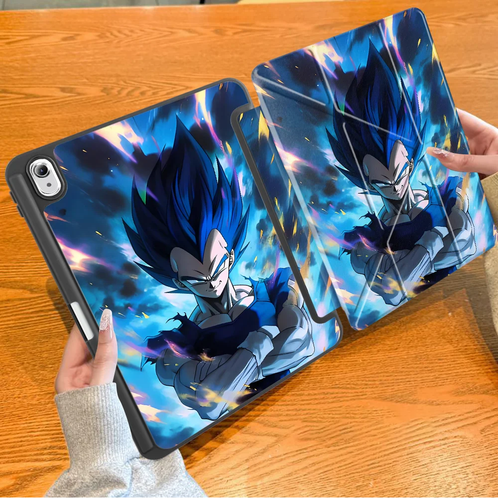 D-Dragon Saiyan V-Vegetas Tablet Case For Samsung For Galaxy Tab A8 2022 S7 FE S8 S6 Lite 10.4 inch A11 Plus S9 FE S7+ S8+ 12.4