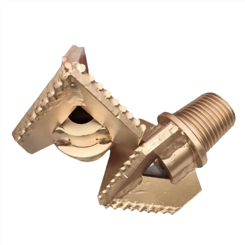 Three Wing Alloy Drill Bit For Small Water Well Drilling Machine In Soil Sand And Mud Stratum Fast Penetration Operation Tool