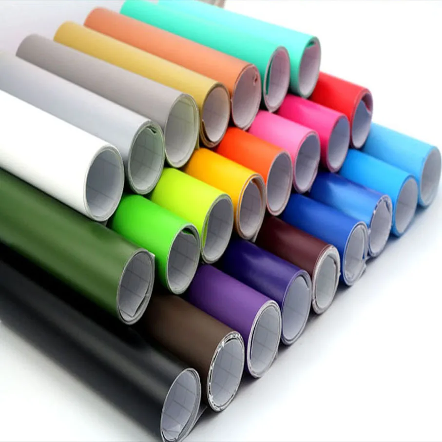 Matt Vinyl Film Car Wrap Matte Vinyl Car Sticker 13 Colors for Choice Black Red Silver Pink Matt Vinyl Film