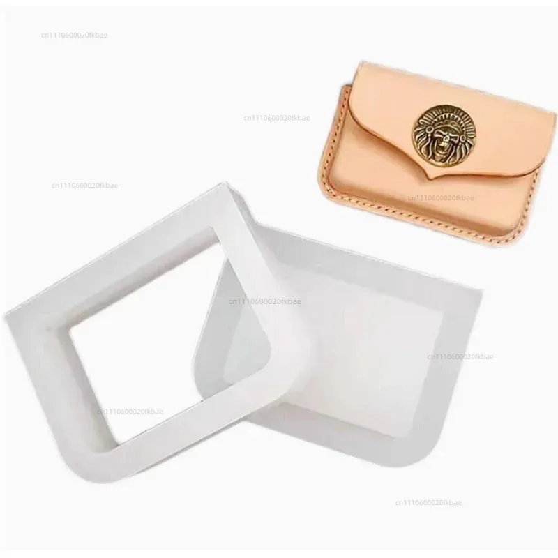 Thickness 2MM vegetable tanned leather synthetic resin mold 95x65MM DIY leather craft business card box mold