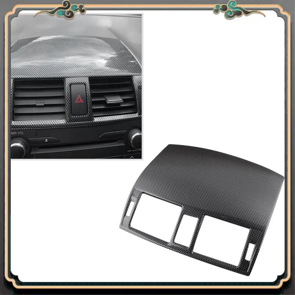 M45K-ألياف الكربون سيارة وحدة التحكم المركزية منفذ الهواء تنفيس غطاء الكسوة لتويوتا كورولا 2007 2008 2009 2010 2011 2012 2013 #2