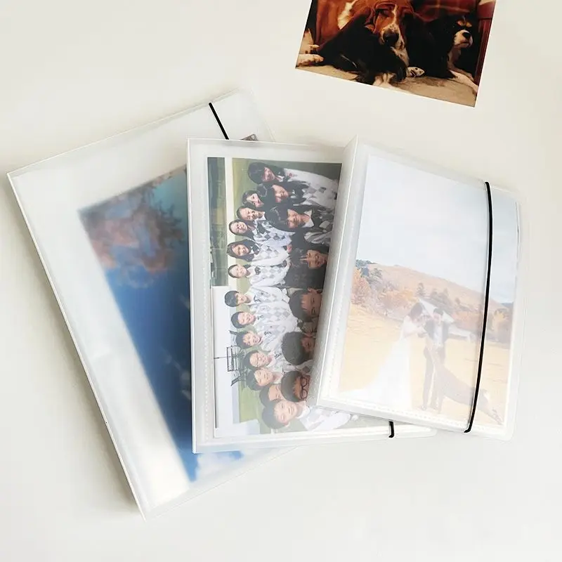 Yoofun 40 pockets photo album 3/4/5/6/7/8/9 Inch Picture Case Storage Book Photo Album Photocard Name Card ID Holder Clear