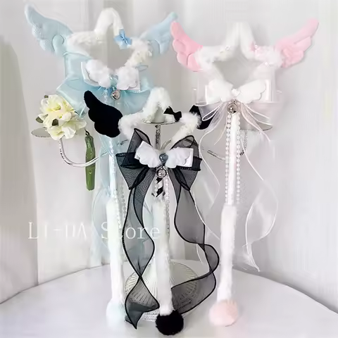 43CM Lolita Princess Scepter Photography Prop Cute Magic Wand Anime Fairy Cosplay Props Wedding Party Fantasy Accessory