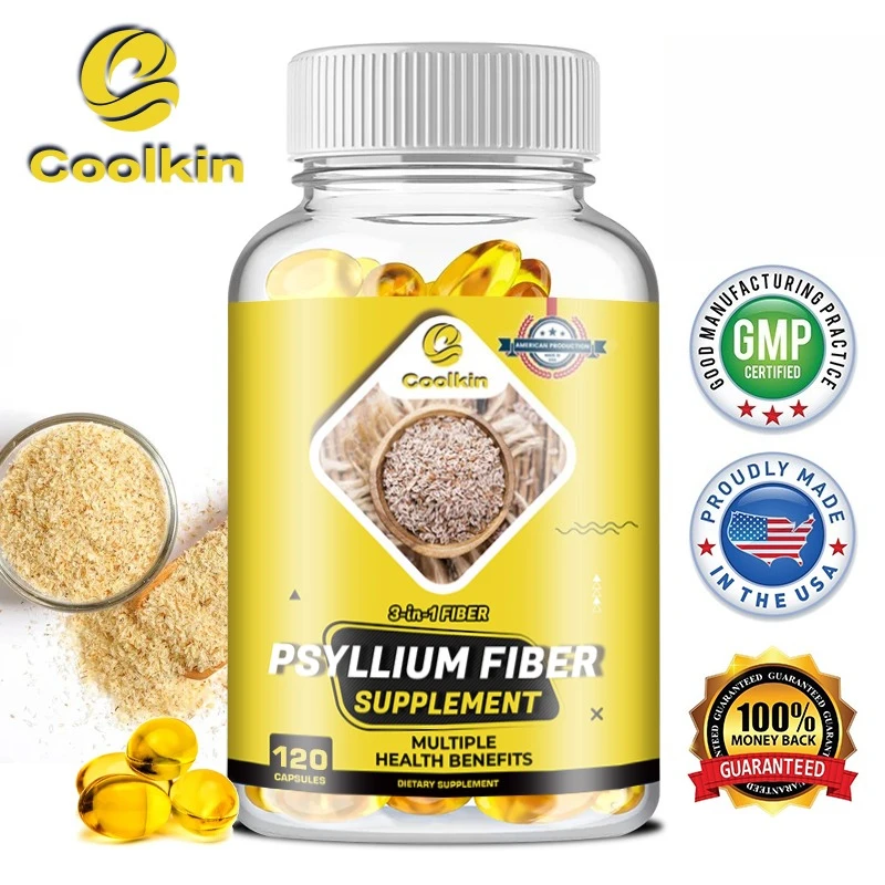 

Psyllium Fiber Capsules - Helps Promote Regular Bowel Movements, Lower Cholesterol, and Support Digestive Health