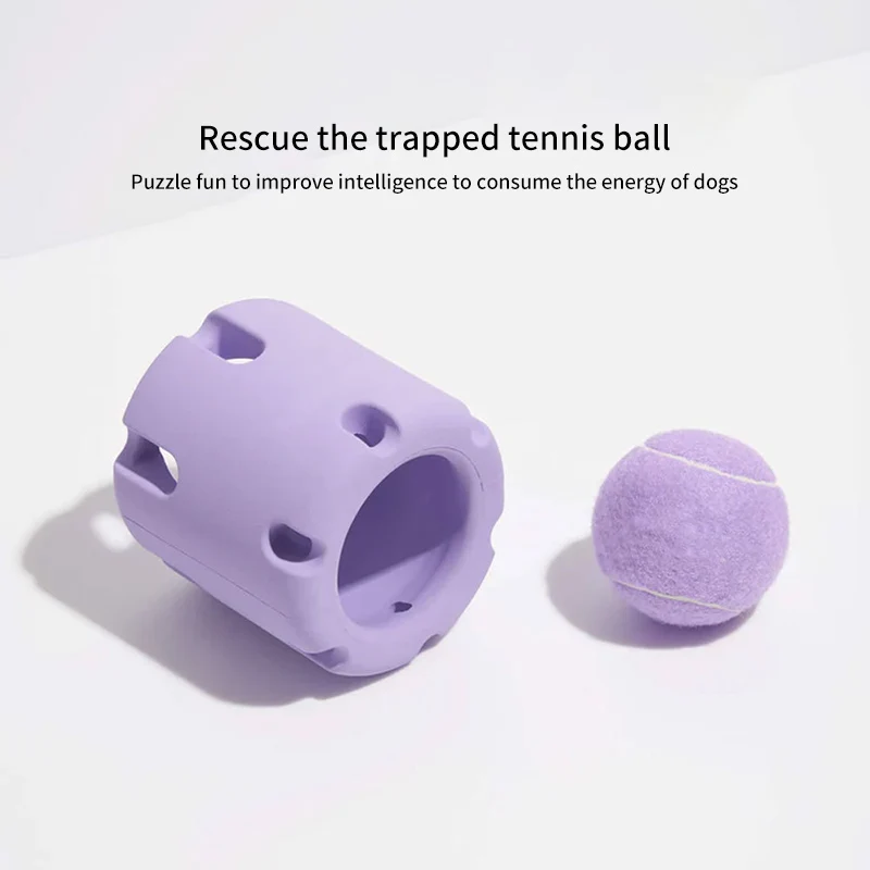 Tennis Ball Tumbling Dog Teething Ball Training Puppy Ball Pet Toy Cat Dog Dumbbell, Dog Interactive Ball Puppy Drop Toy Rubber