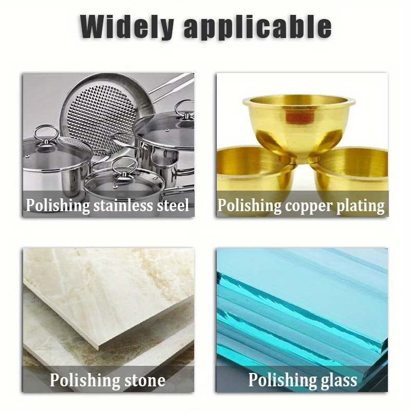 Disque de Polissage Rond en Laine pour Métal, Marbre, Verre, Réparation des Rayures, 1/3/5 Pièces