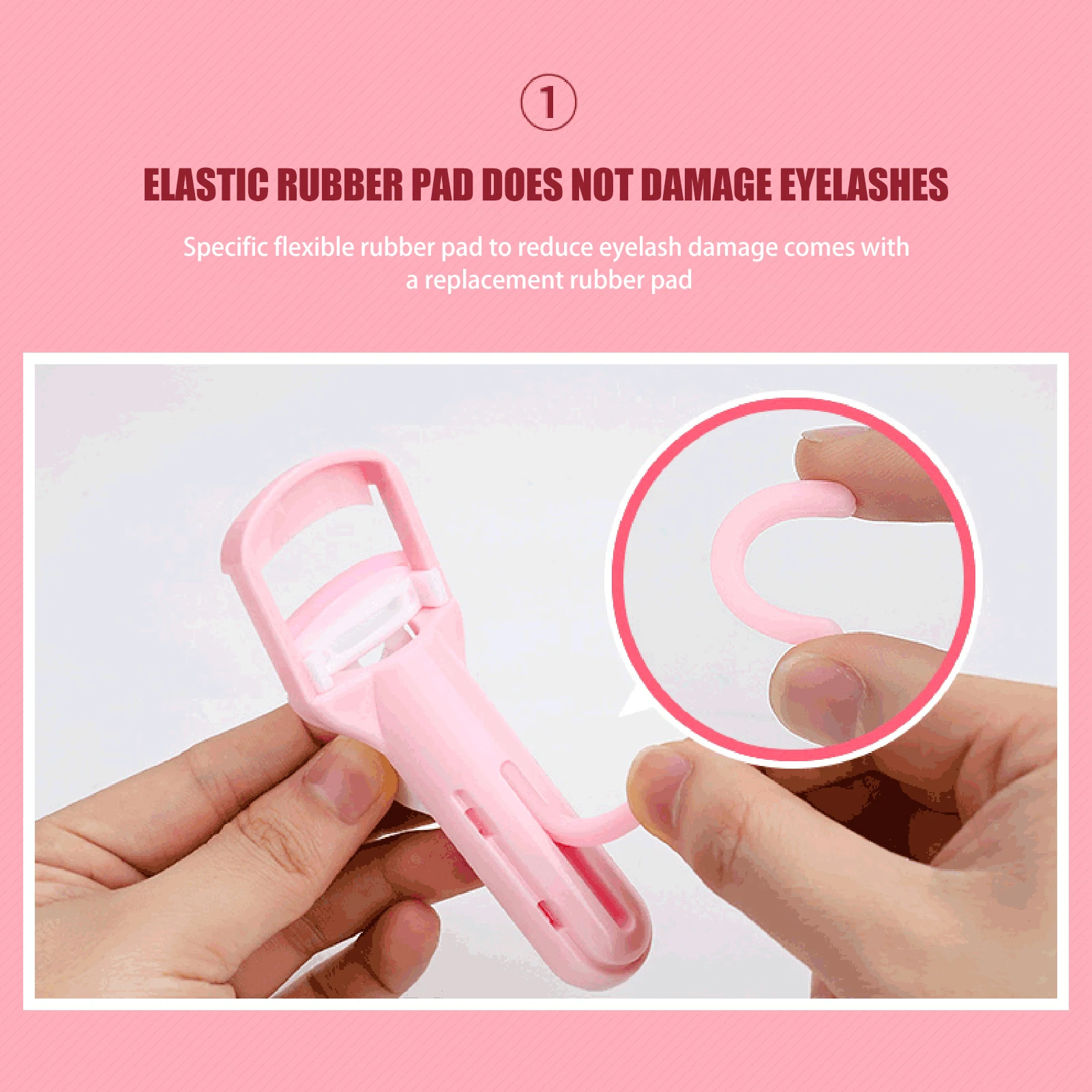 Eyelash Curler Long Lasting Setting Eyelashes Curling Fit All Eyelash Shapes Tweezer Clips Portable Clip Cute Design Accessories