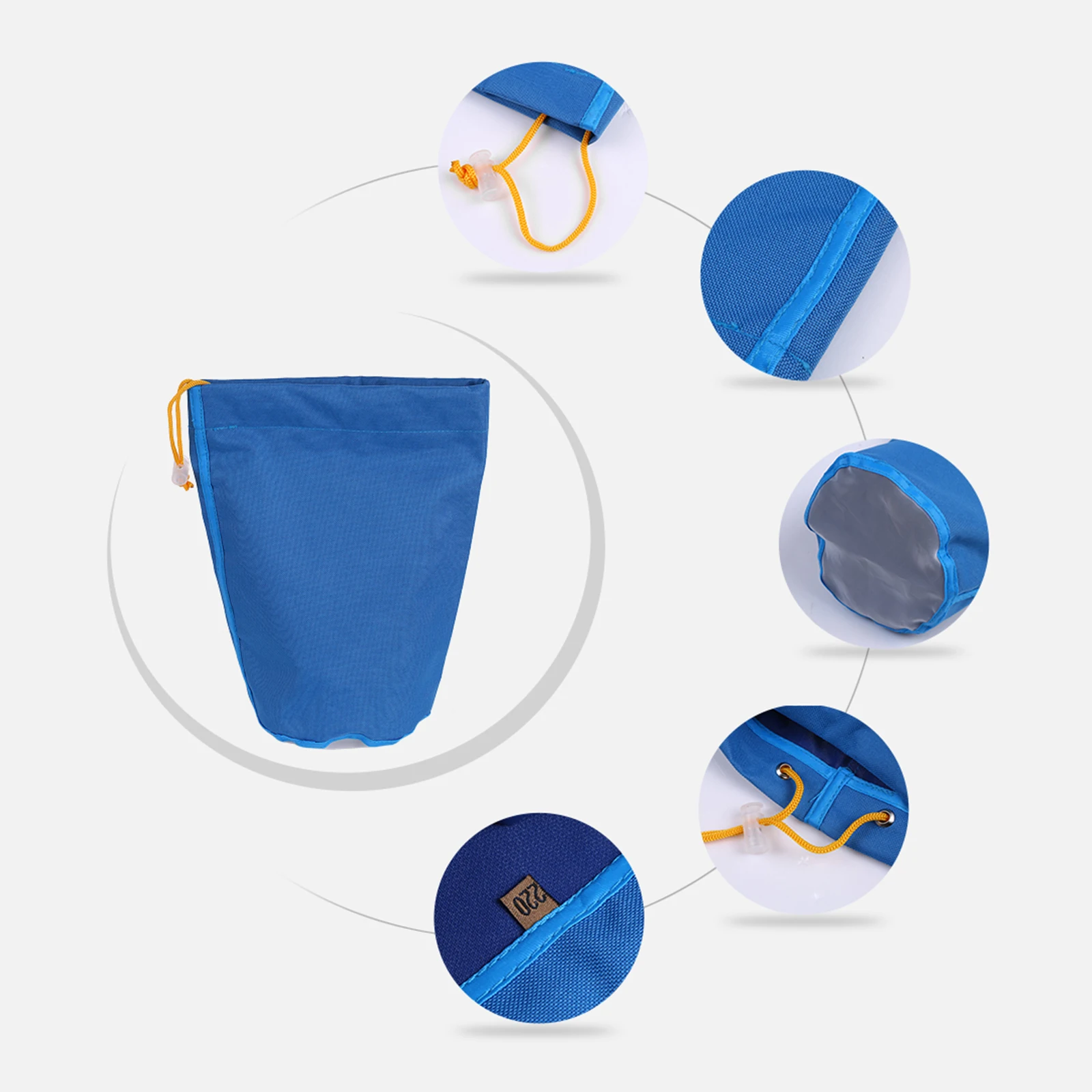 4pcs/set 1 Gallon Mesh Bag Bubble Bag Kit Micron Bag Drawstring Bags Extraction Bags with Pressing Screen