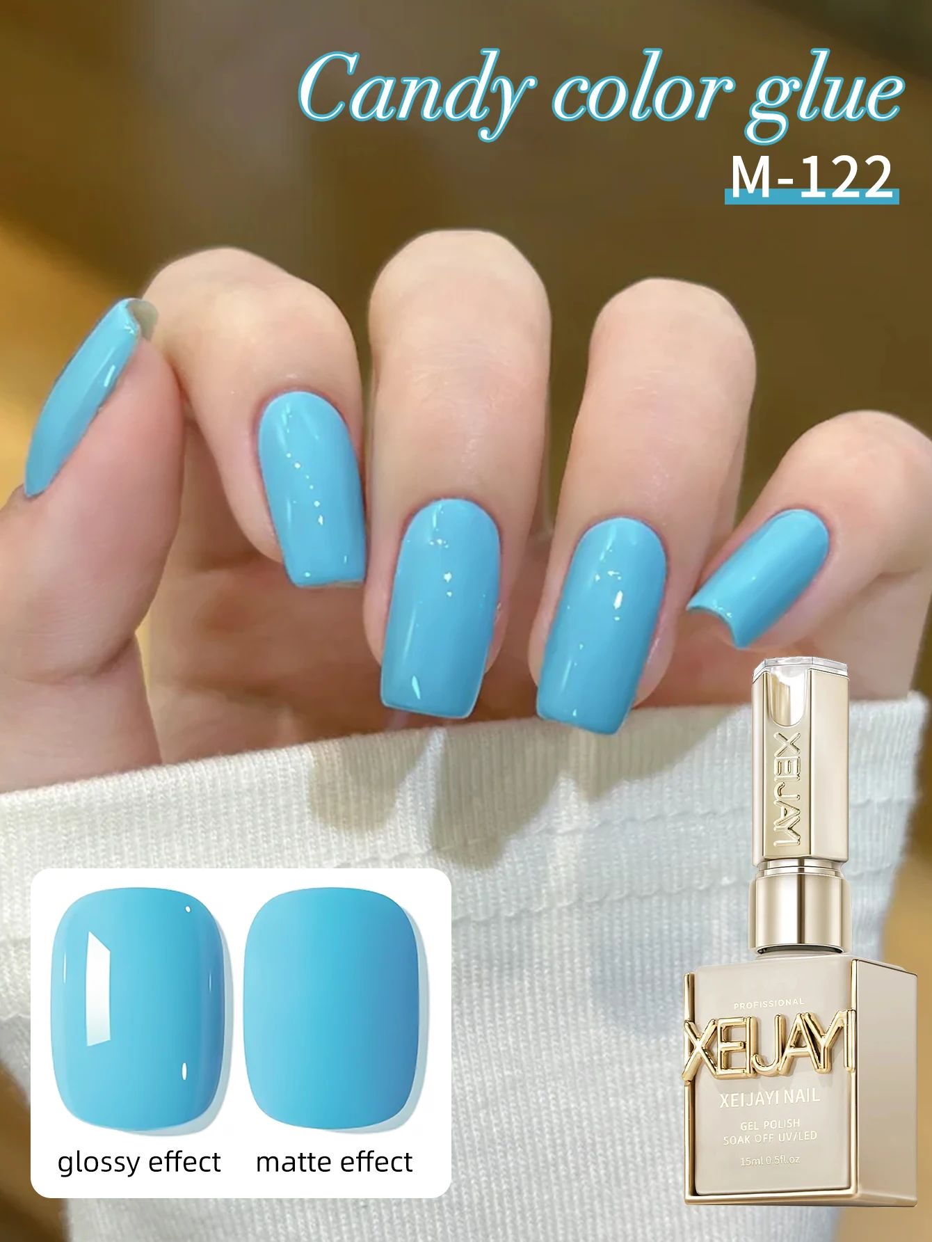 1 قطعة 15 مللي السماء الزرقاء جيل للأظافر شبه دائم مسمار الفن تمرغ الأشعة فوق البنفسجية LED صالون الأظافر لتقوم بها بنفسك صالون الأظافر هلام #1