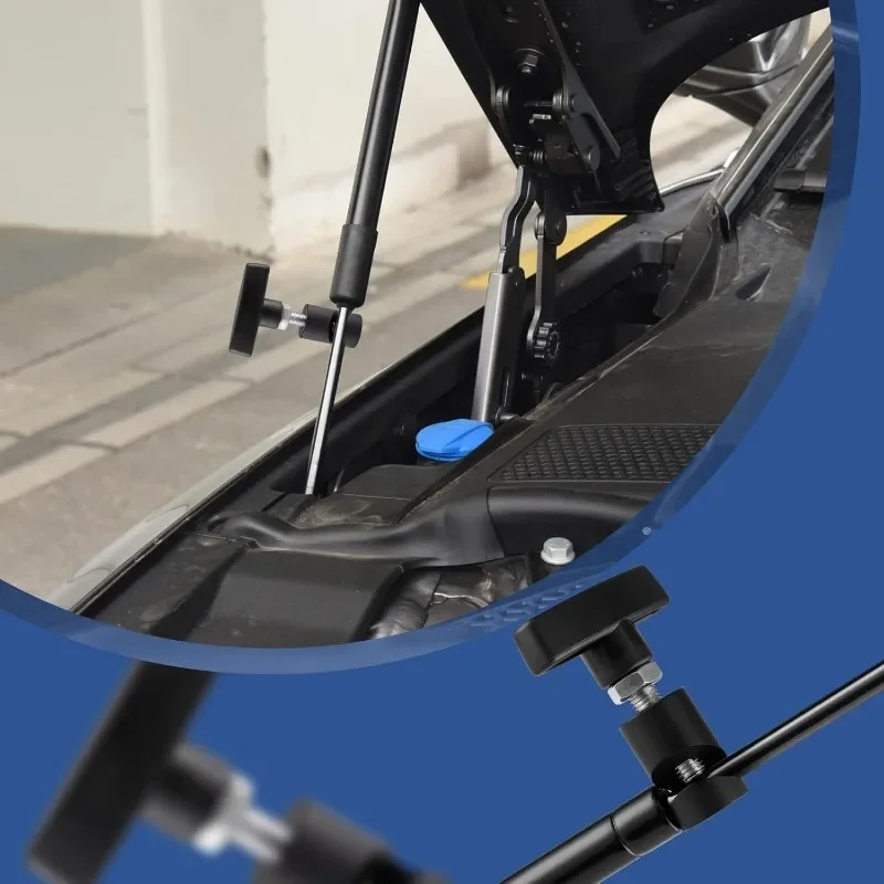 Car Modification Hood Prop Accessories Metal Anti Pinch Vehicle Hood Prop Tool Universal Automotive Tailgate Lift Support Holder