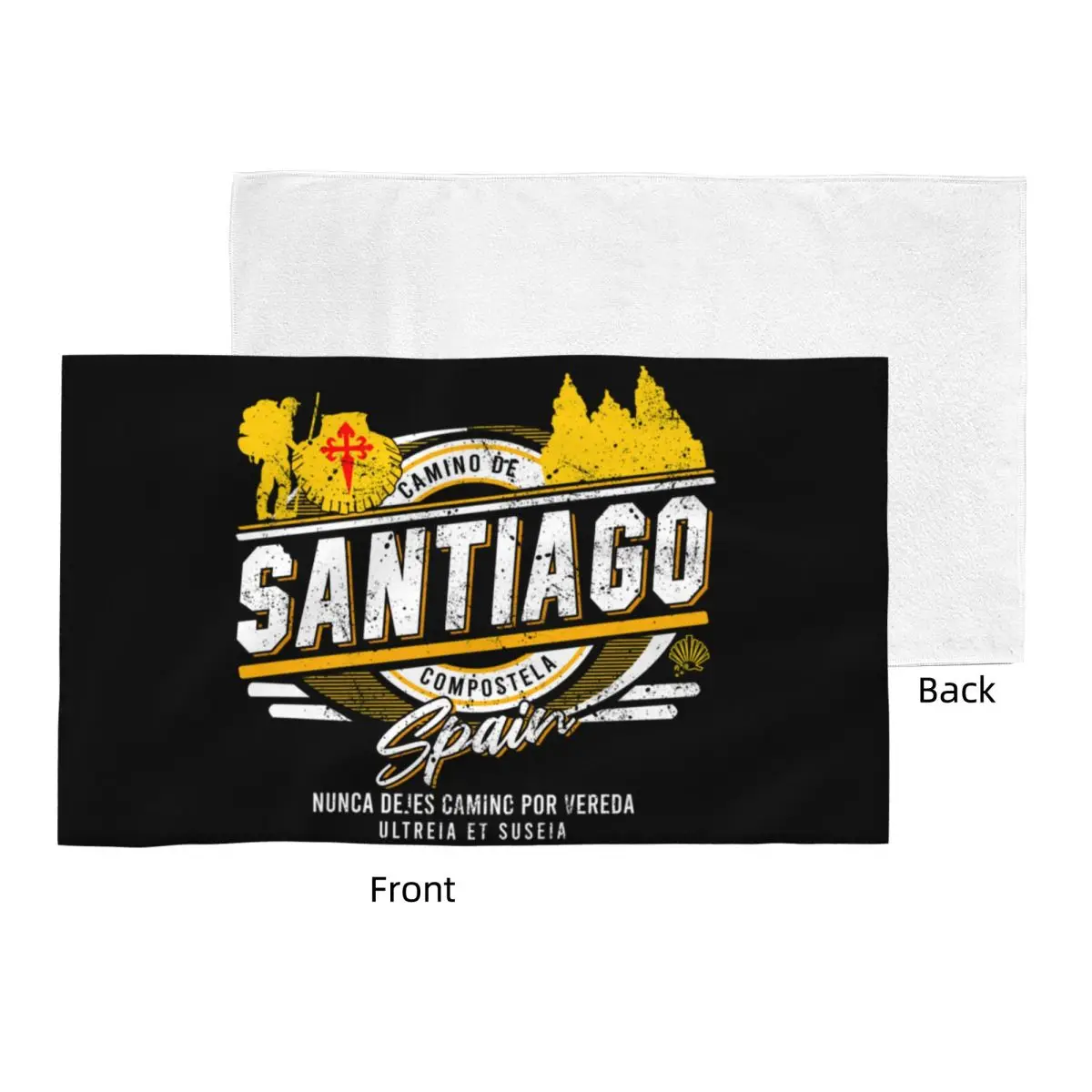 Custom Buen Camino De Santiago Beach Pool Bath Towel Cotton Face Towels