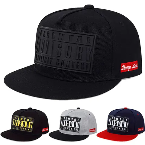 2025 Personalizzato Nuovo ADVISORY Ricamato Street Dance Cappello Hip Hop Per Il Tempo Libero All'aperto Cappello Parasole Bordo Piatto Cappello Da Baseball Unisex