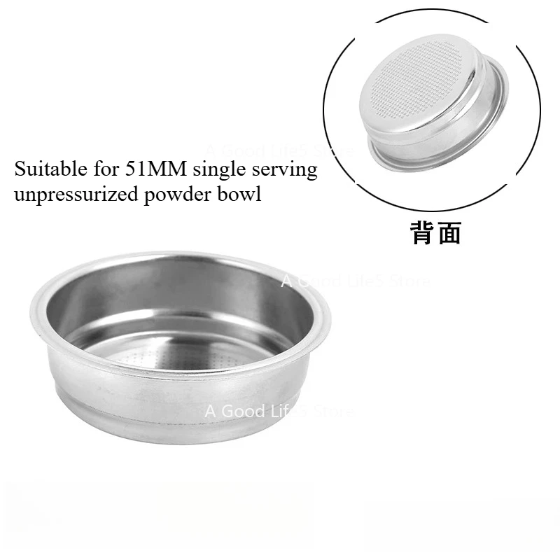 

Applicable To Dongling Coffee Machine Handle Bottomo Flying Bottomless Handle Three Ears Stainless Steel Powder Bowl Filter