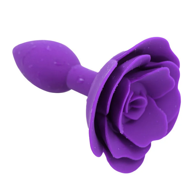 Fabrikanten leveren seksspeeltjes Silicone Rose Butt Plug Vrouwelijke masturbatieapparaten Paar Gay Sex Toys Supplies