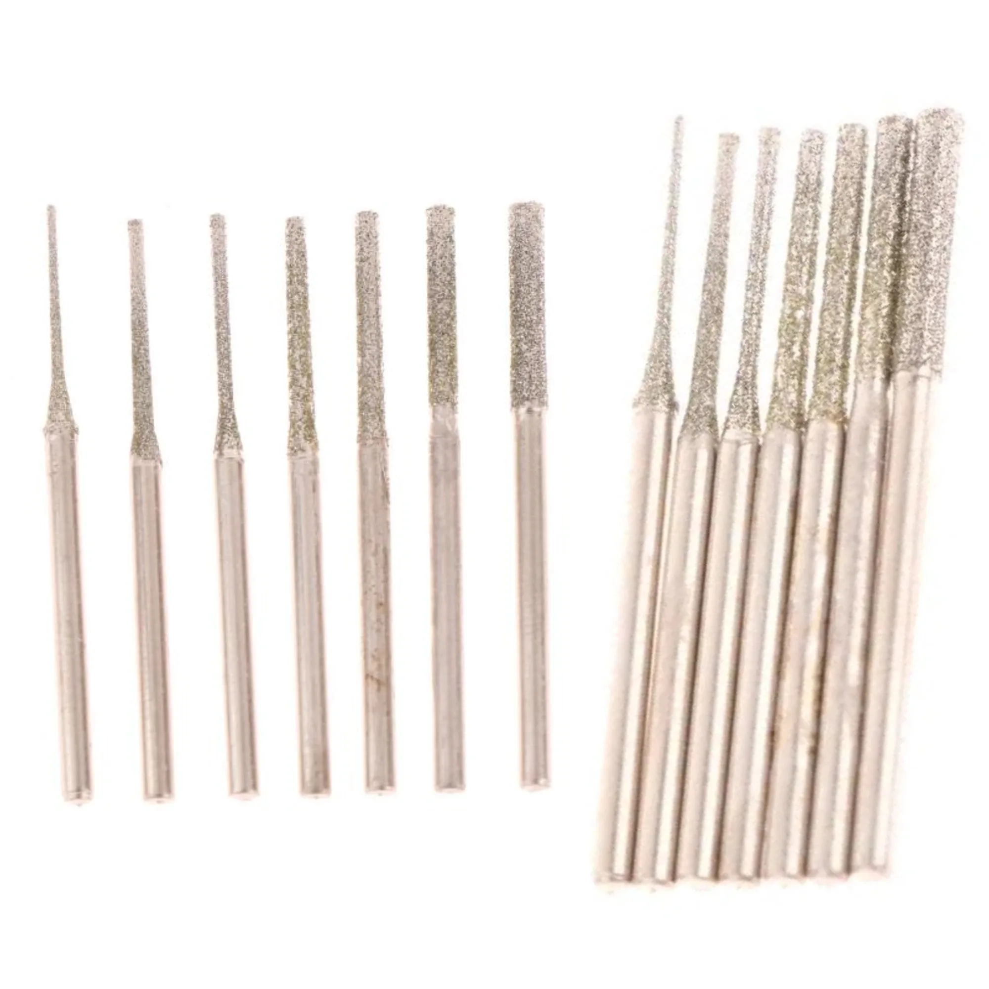 

10Pcs 0.8/1/1.2/1.5/1.8/2/2.5MM Special Diamond Coated Drill Bit With 2.35MM Shank For Glass Jade Jewelry Grinding＆Polishing
