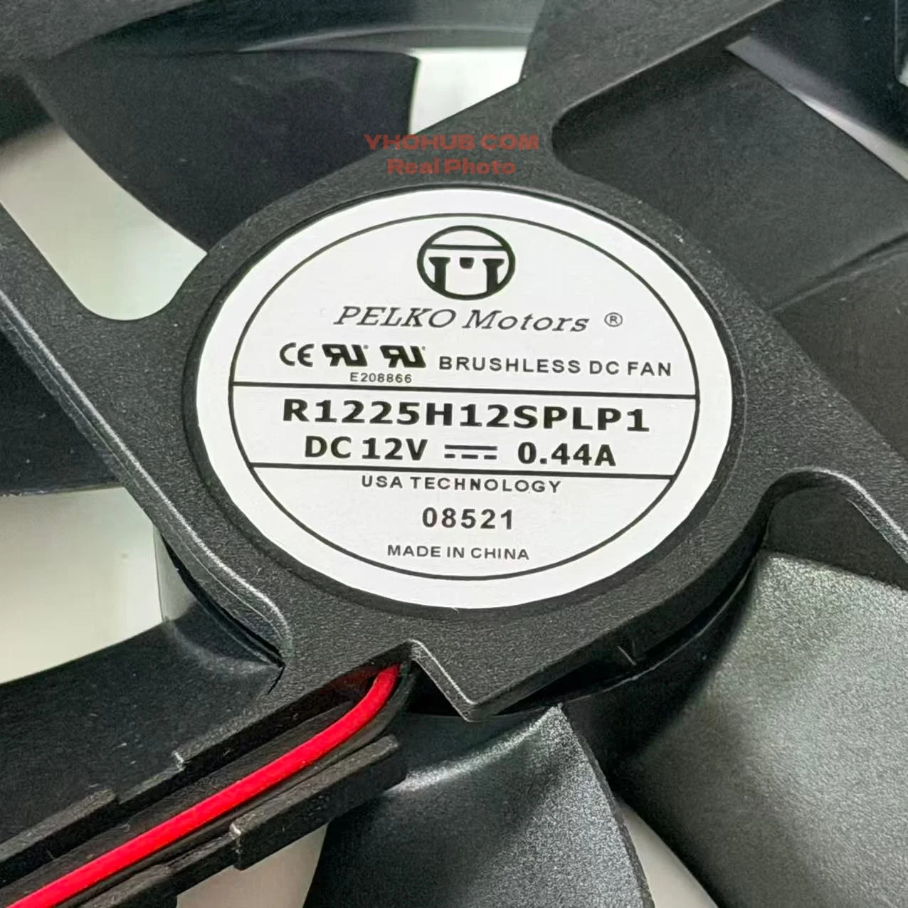 PELKO R1225H12SPLP1 DC 12V 0.44A 120x120x25mm 2-Wire Server Square Fan