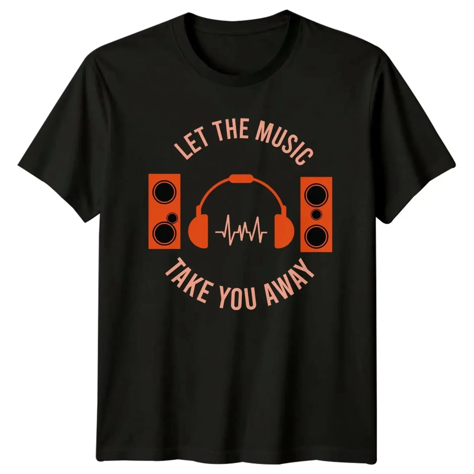 Let The Music Take You T Shirt Audiophile Musik Geburtstag Geschenk für Sie und Ihn vintage Washed fashion Stylish homme