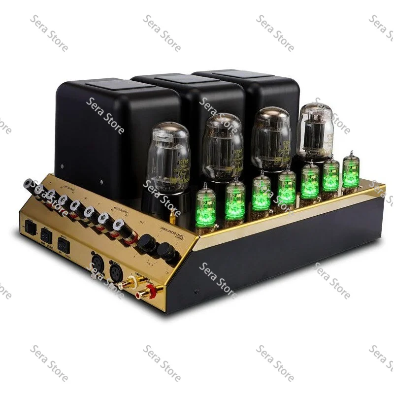 MC275 Upgrade KT88*4 Tube Power Amplifier HiFi Push-pull Class AB 75W*2 Mono Mode Bridge Connection 150W