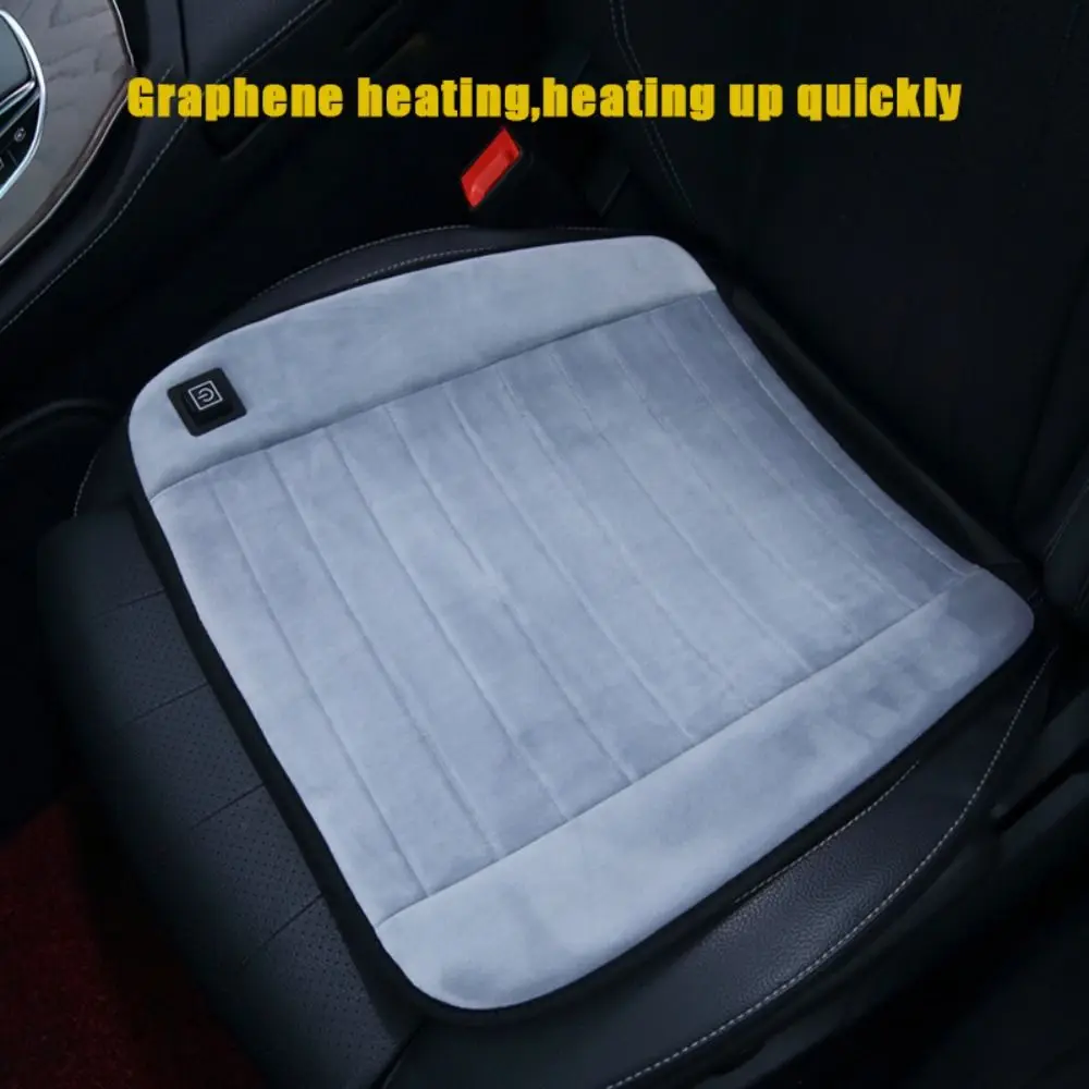 5V Heated Car Seat Cushion 3-level Rapid Heating Winter Chair Cushion Soft Waterproof Graphene Heated Seat Cushion Office