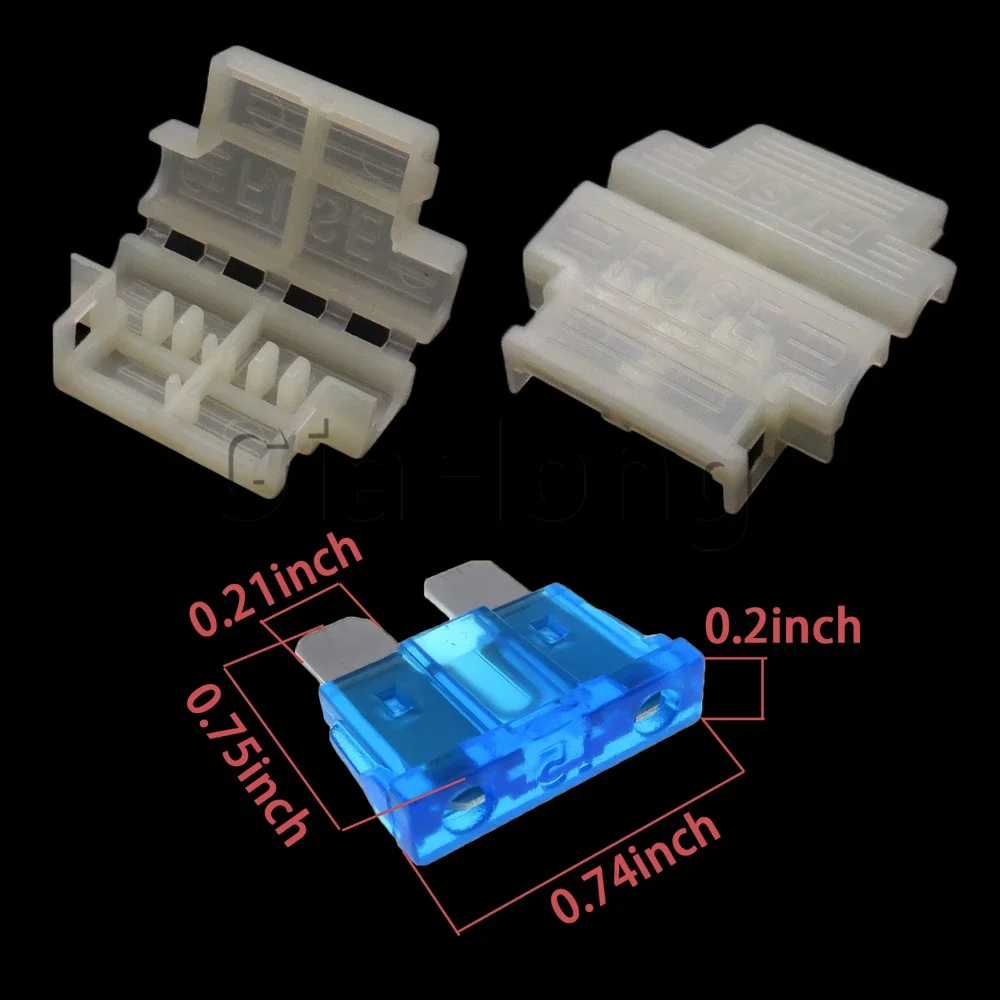 1 Set 1ways AC Assembly Auto Standard Middle Fuse Holder Automobile Blade Type Fuse Block Car Middle Fuses Box