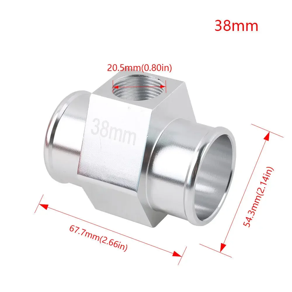 Racing Car 38mm 42mm Joint Pipe Radiator Hose Adapter for 1/2"-14NPT Water Temp Gauge Sensor - Image 3