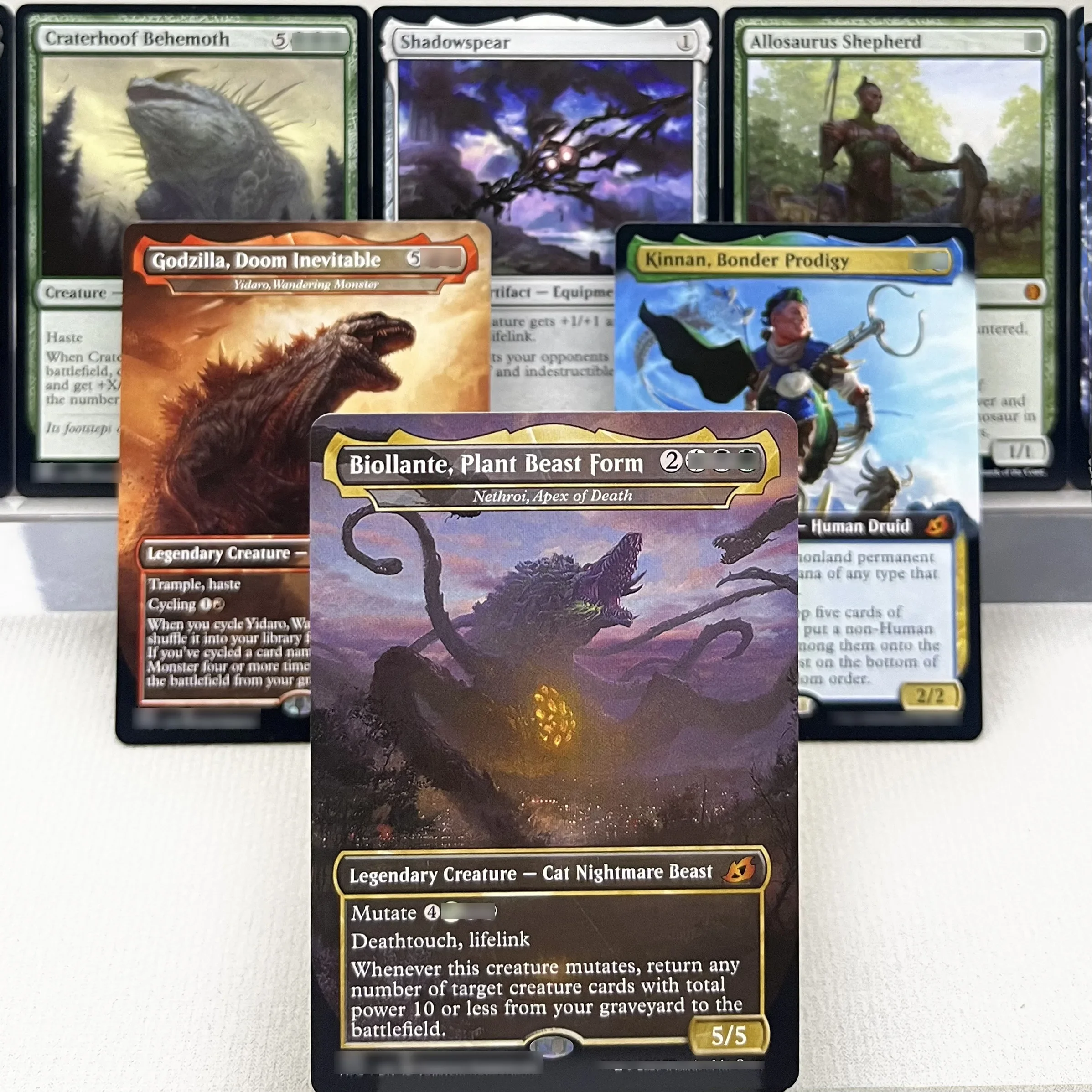 THB IKO JMP HOLO13-I03 Tcg tarjetas mágicas proxy Kinnan, Bonder Prodigy Yidaro, Monster errante Nethroi, Apex of Death reúne