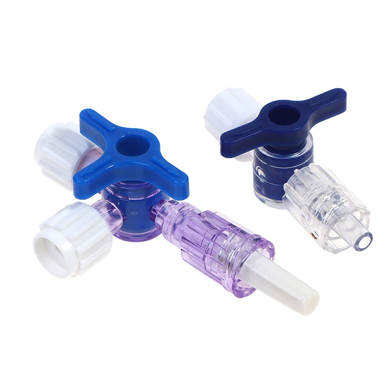 Plastic Two Way Three Way Stop Cock For Clinical Hospital Luer Lock Adapter