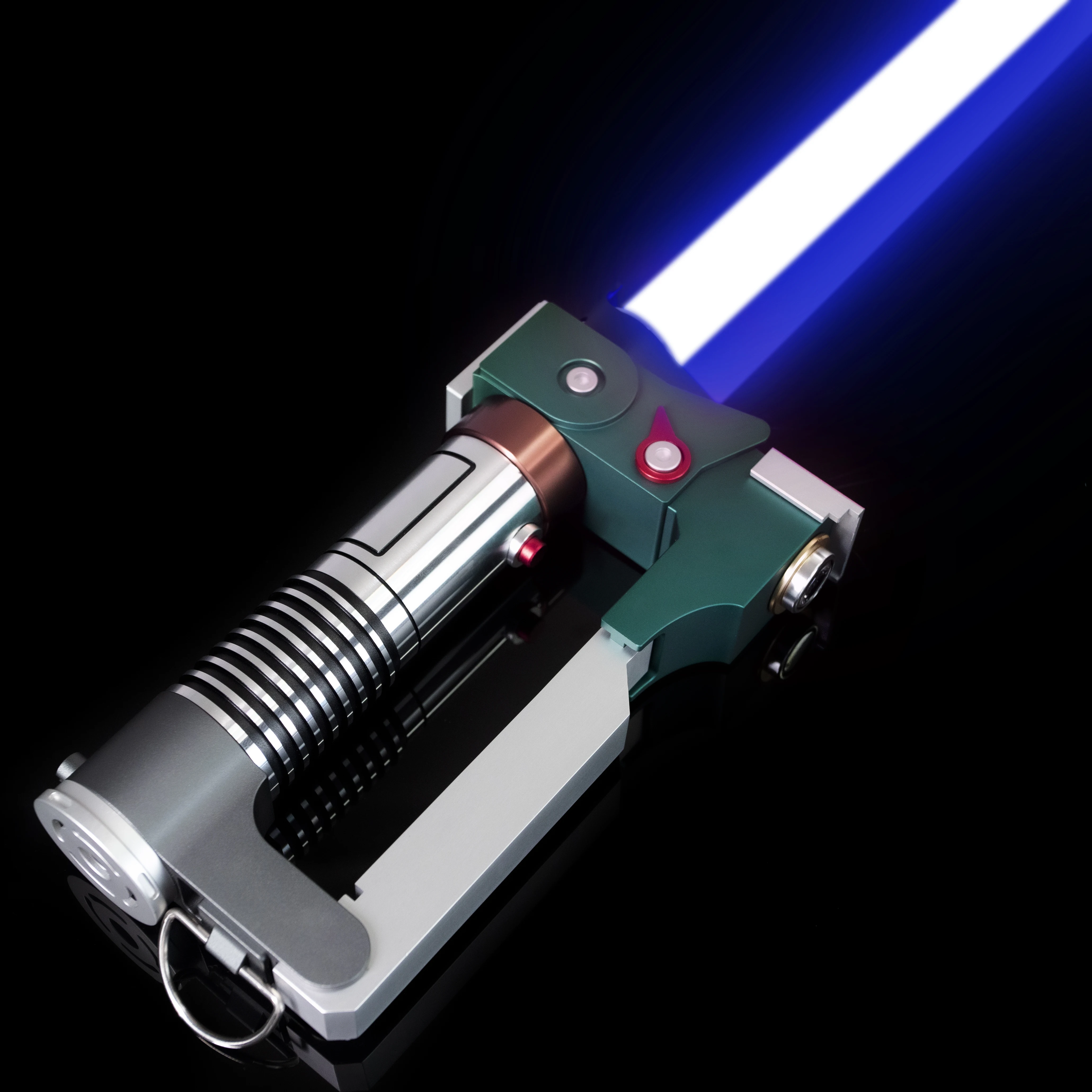 

LGT Saberstudio Ezra Lightsaber Metal Hilt Heavy Dueling Blade Infinite Color Changing Lightsaber With Sensitive Smooth Swing