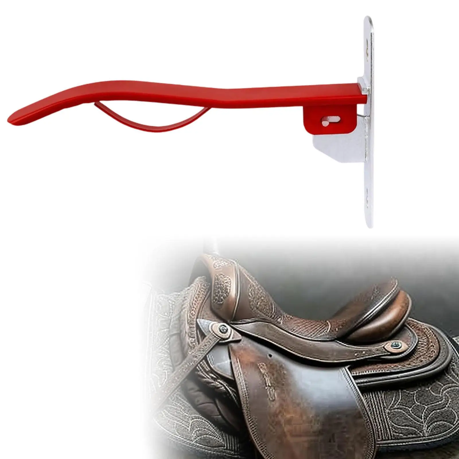 Wall Mount Folding Saddle Rack Strong Bearing Weight Easy Installation Space Saving Stable Accessories for Barn and Farm Stable