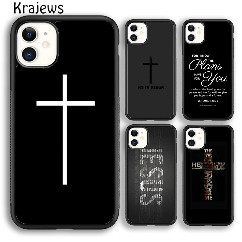 Krajews God Jesus Christ Christian Phone Case Cover For iPhone 16 15 SE2020 14 6 7 8 plus 11 12 13 pro max coque Shell Fundas