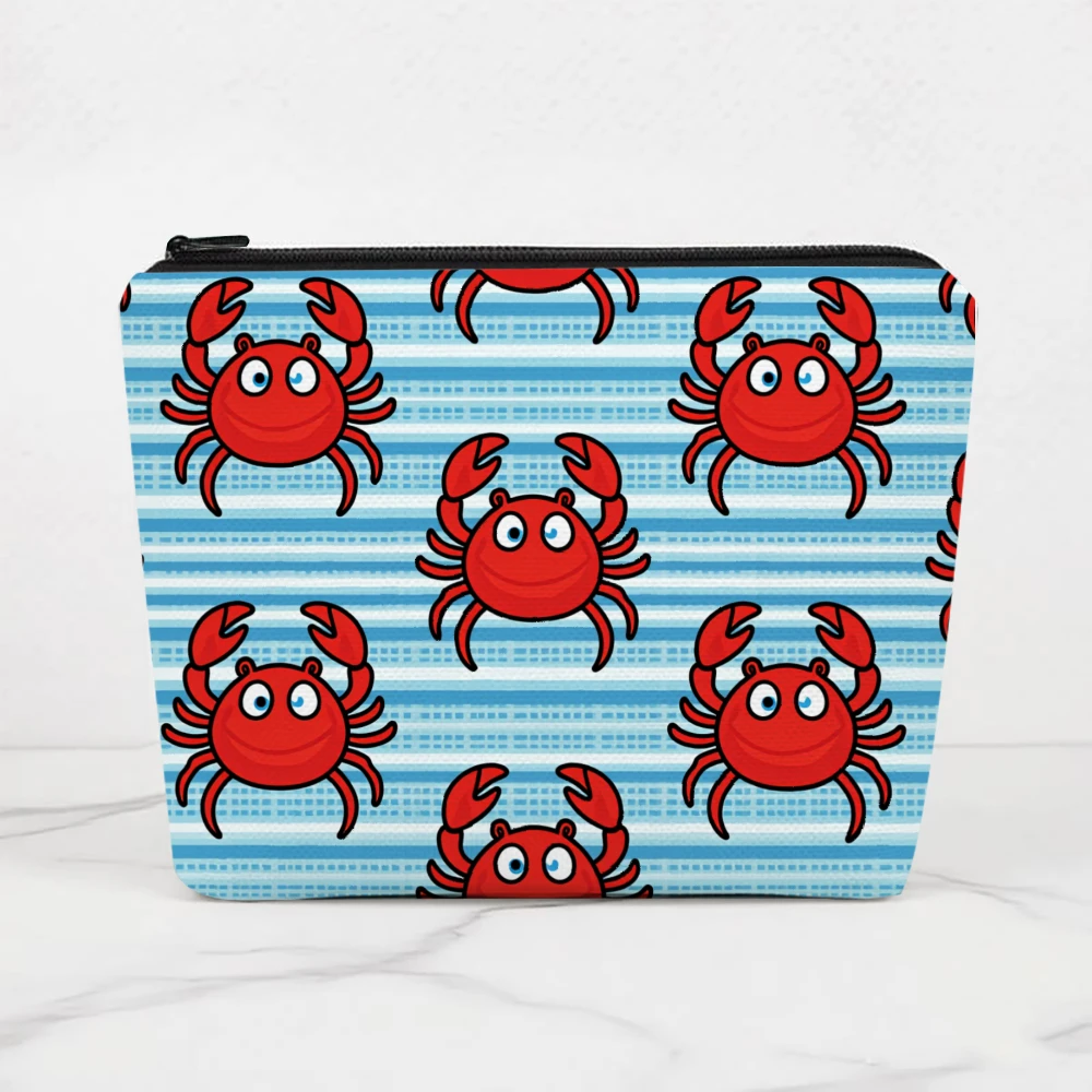 Big Sister Hearts Pattern Print Makeup Bags for Girls Cosmetic Pouch Toiletry Bag Pencil Case Travel Storage
