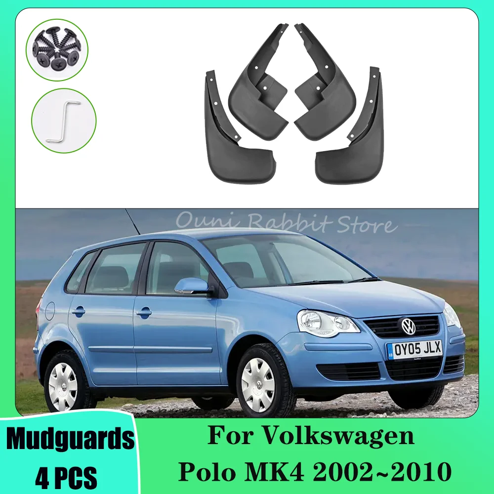 

Для Volkswagen VW Polo Vivo/Sedan MK4 2002 ~ 2010 2003 2004 2005 2006 2007 2008 2009, колеса автомобиля, брызговики, брызговики, защита крыльев, брызговики, аксессуары