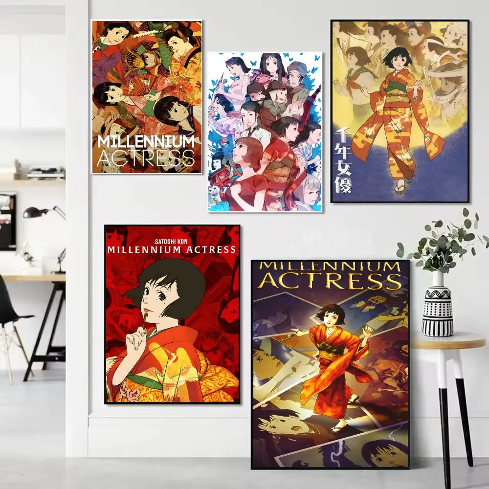 Movie M-Millennium Actress Poster Unframed Canvas Artwork for Bedroom Living Room Bathroom Wall Decor