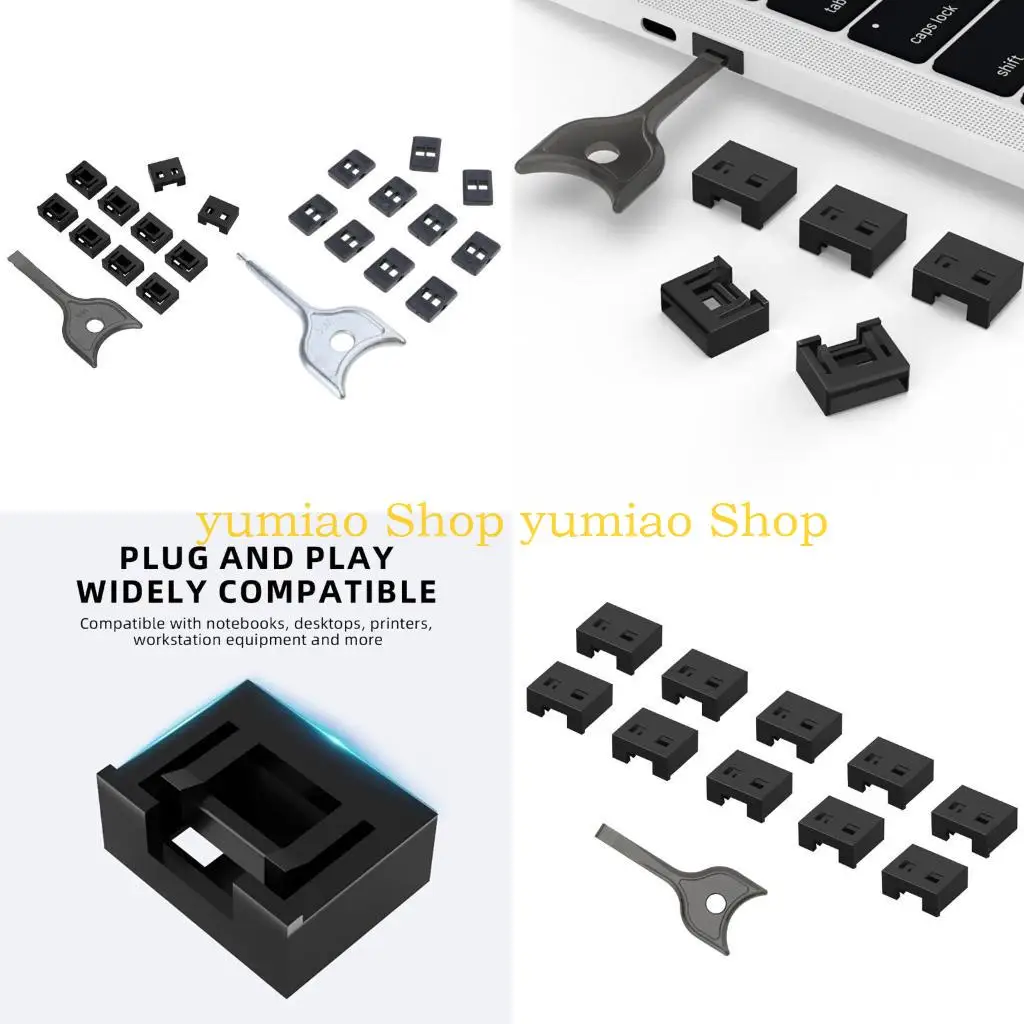 587B Removable USB Blocker USB A Security Lock for Notebook and Laptop Safety