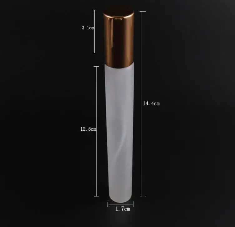 Perfume Bottle 20ml Frosted Glass Spray Bottle Empty Perfume Atomizer Slivery Glod Vials Cosmetic Container SN1822