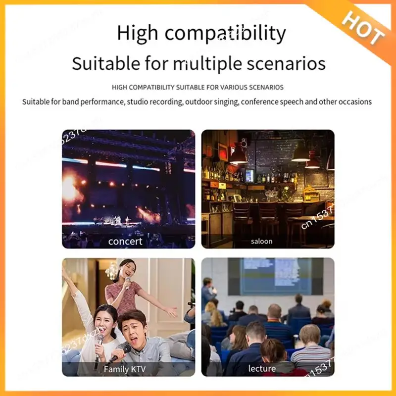 

A43M Wireless Microphone Converter Microphone Transmitter Receiver XLR Microphone Wireless System For Dynamic Microphone