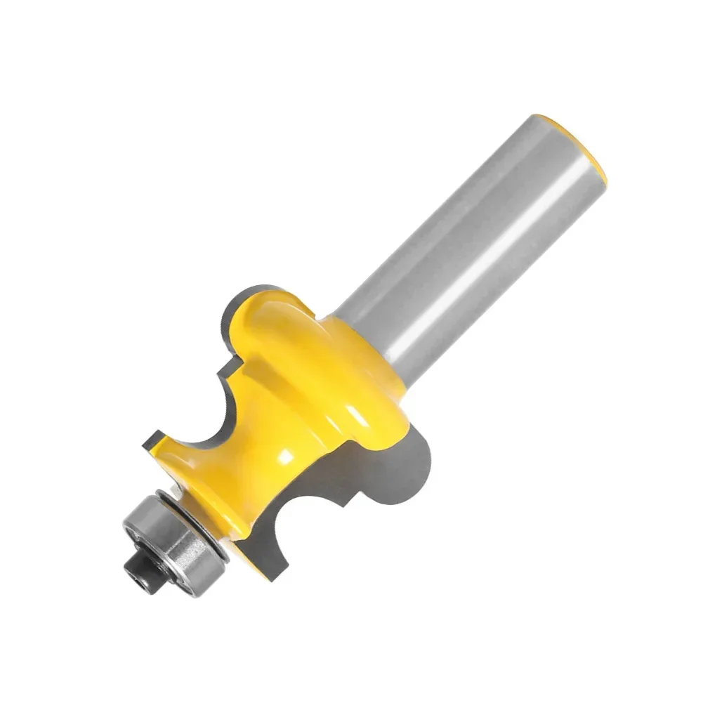 1PC 1/2" 12.7MM 12MM Shank Milling Cutter Wood Carving Bead Molding Router Bit Flute & Beading Line Woodworking Tenon Cutter