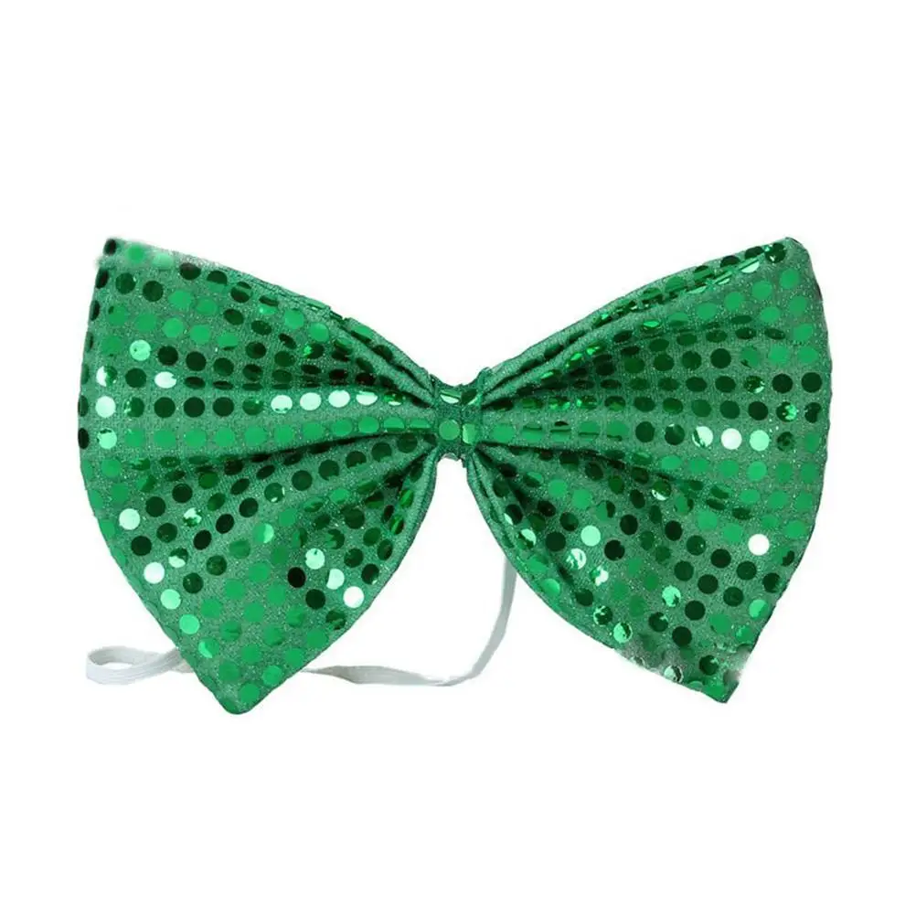 

3 Pcs Bow Tie Sequins St Patricks Day Grooms Bridegroom Light Green Mens Party Bowties Wedding Accessories