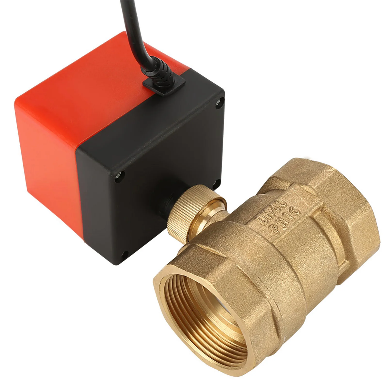 Motorized Ball Valve Electric Brass Ball Valve DN40 Ball Valve  24V Energy-Saving for Water Control System Industry Fan Coil