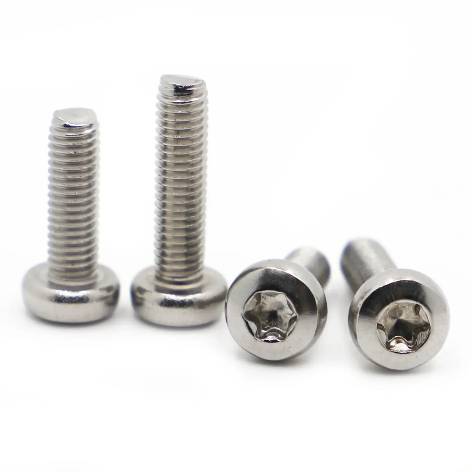 

5-50pcs M1.4 M1.6 M2 M2.5 M3 M4 M5 M6 M8 Round Stainless Steel 304 Pan Head Torx Screw Six Lobe Machine Screws ISO14583 GB2672