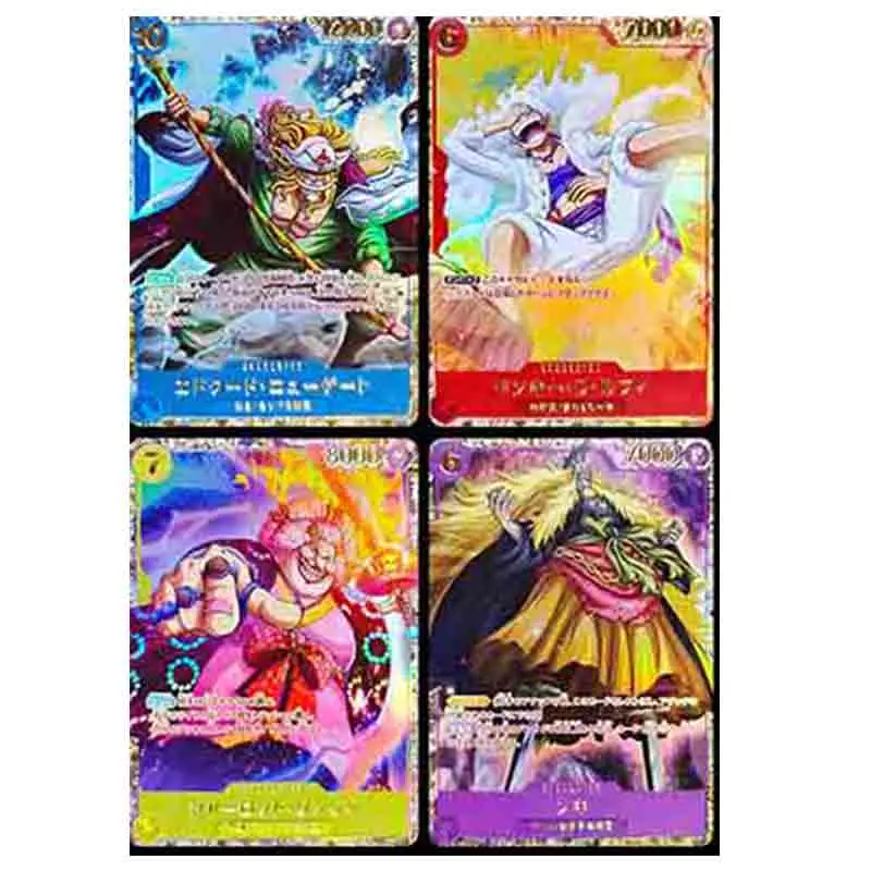 Diy One Piece Monkey D. Luffy Shanks Kaidou Charlotte Linlin Collectible Cards Christmas Birthday Gifts Children's Toys