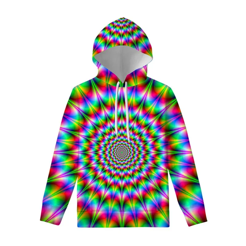 

Fashion New 3D Trippy Patterns Printed Hoodies Colorful Psychedelic Styles Graphic Hooded Hoody Unisex Sweatshirts Mens Clothing