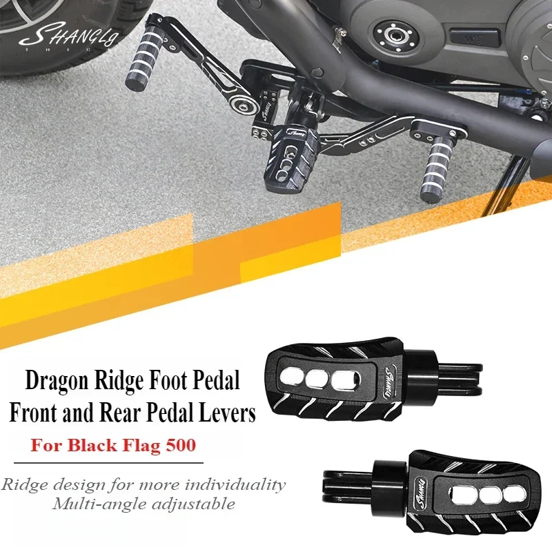 

Modified Vintage Dragon Ridge Pedal Front and Rear Pedal Hanging Gear Gearshift Gear Lever Accessories for Penta Black Flag 500