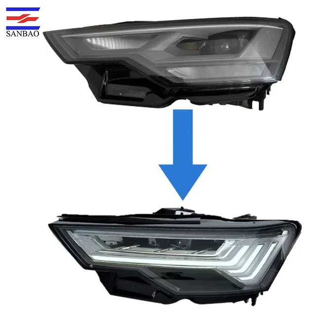 For AUDI A6 19-24 Matrix Modified Headlight HID Upgrading High & Low Direct Plug-in