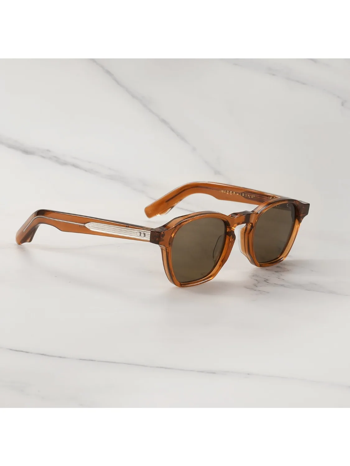 ZEPHIRIN 47mm Originele Luxe Merk Vierkante heren Zonnebril Dikke Acetaat Populaire Y2k Designer Zonnebril Voor Vrouwen 2025 - afbeelding 2