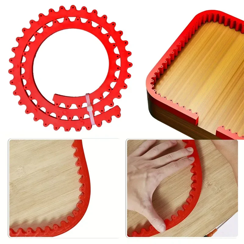 

1M Woodworking Gear Driven Profiling Strip Flexible Curve Template Adjustable Shape Contour Woodworking Tool Guide